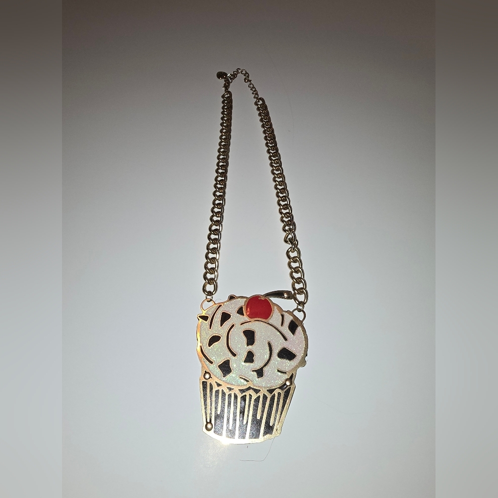 Betsey Johnson Cupcake Necklace